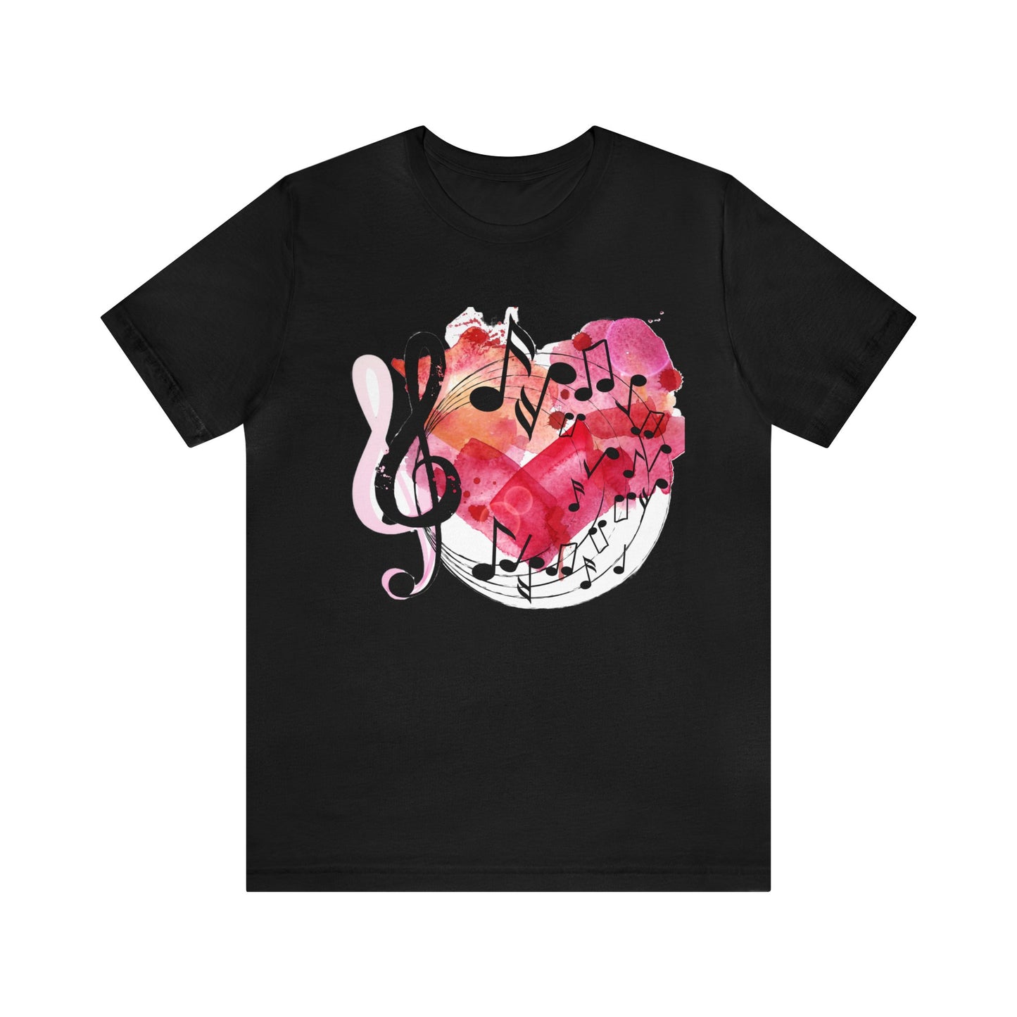 Music Notes Heart Tee