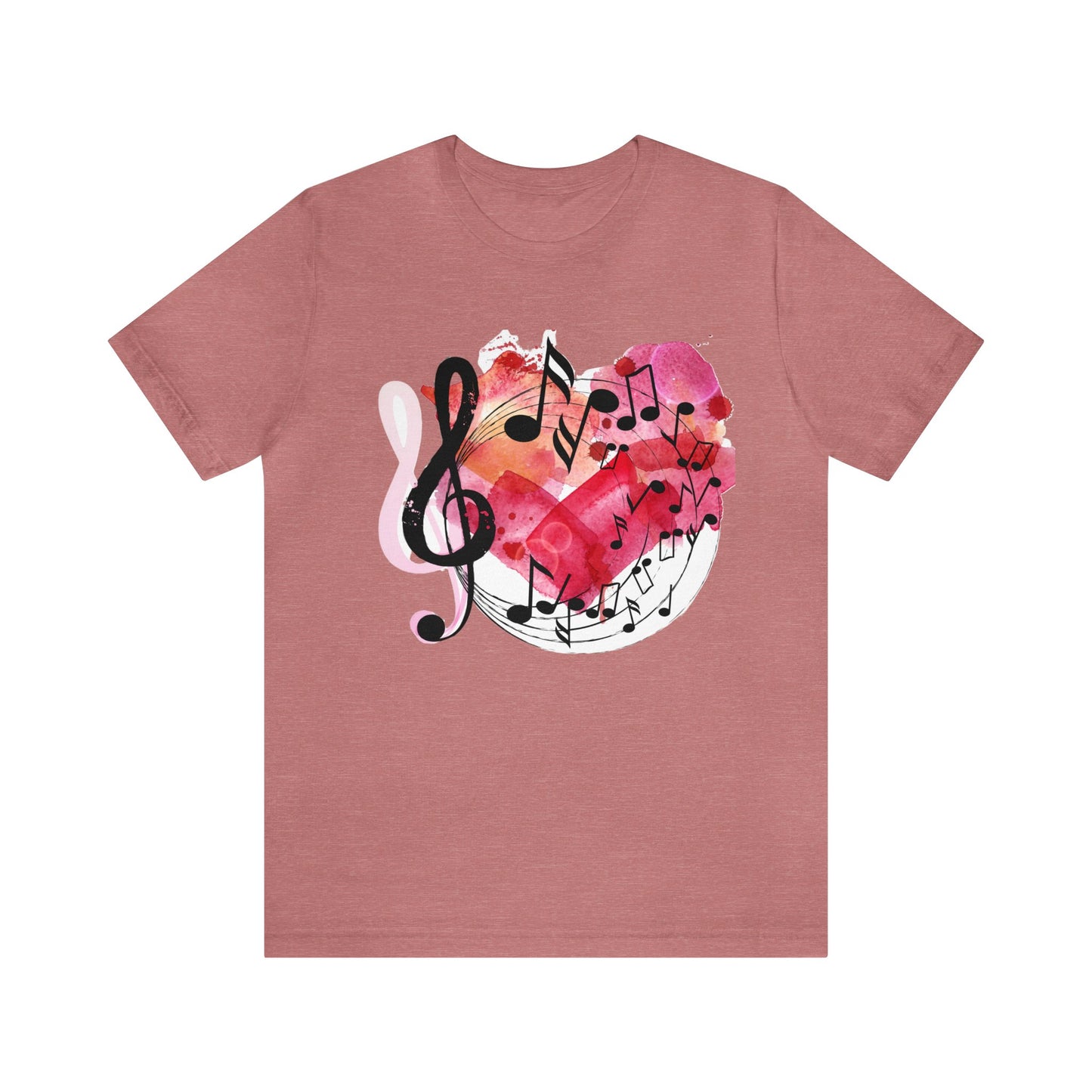 Music Notes Heart Tee
