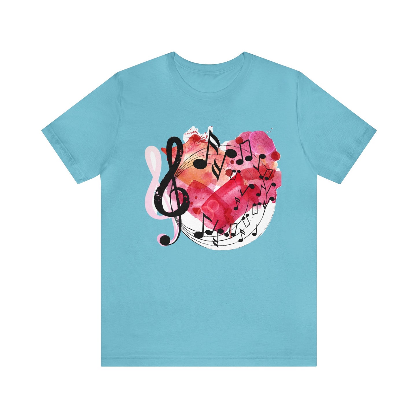 Music Notes Heart Tee